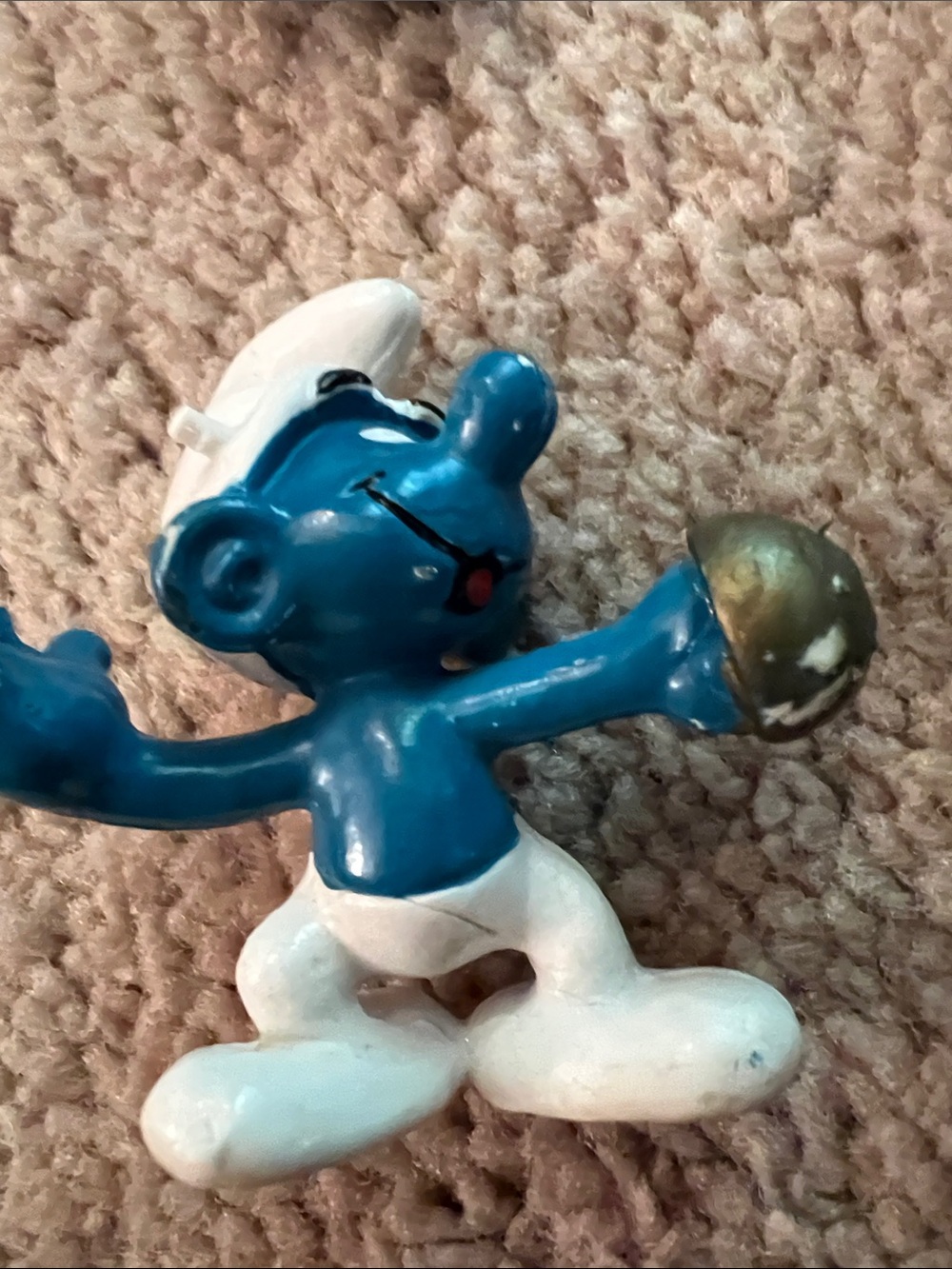 Lot of 7 vintage Smurf pvc figurines missing parts - Picture 9 of 9